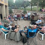 BNO Meeting at Hoover Haven. Shows all the men attending in the circle.